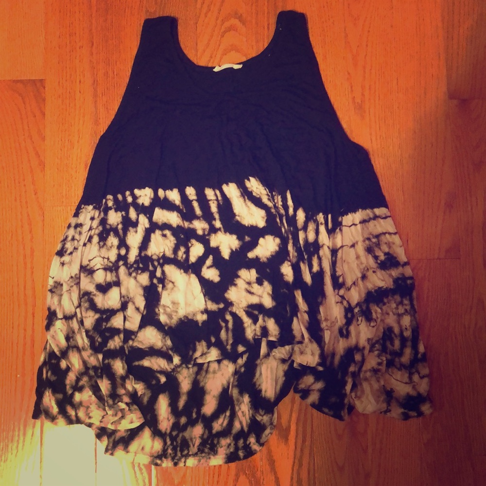Tie dye trapeze tank top